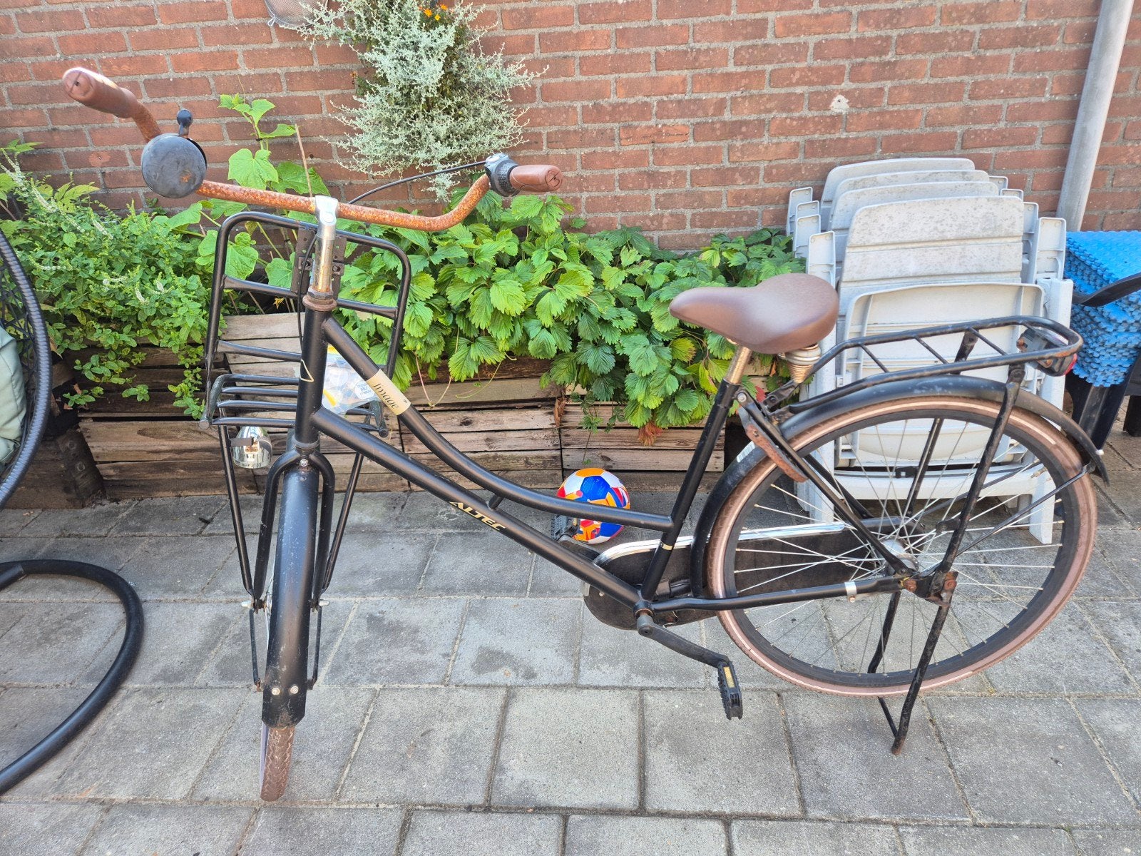 Altec fiets met rekje, Terugtraprem, Gebruikt, 50 tot 53 cm, Ophalen