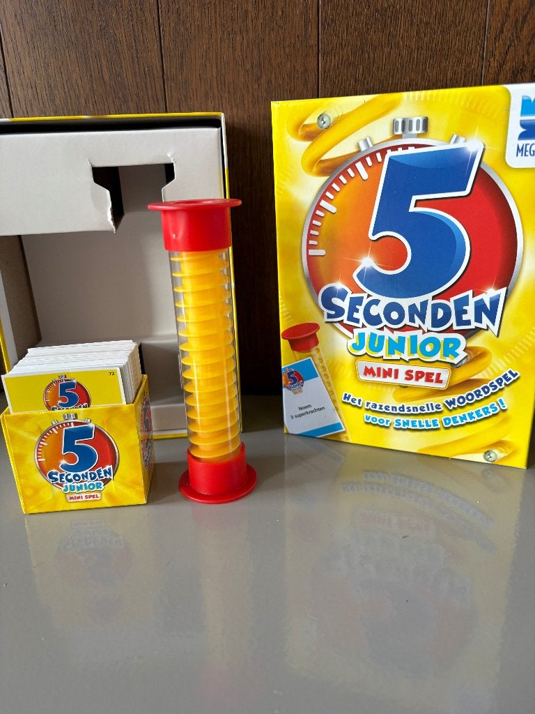 5 seconden junior mini spel, Drie of vier spelers, Ophalen, Zo goed als nieuw