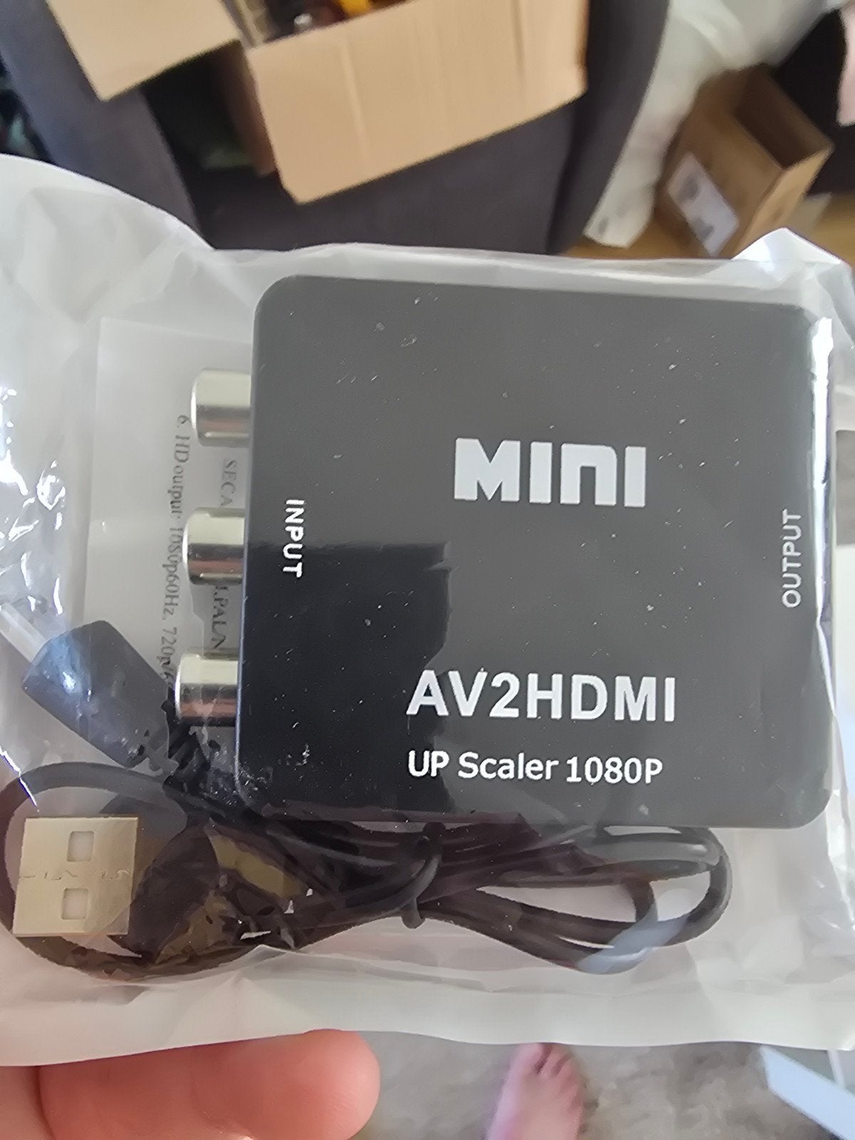 Mini AV2HDMI Converter 1080P RCA naar HDMI Adapter, Verzenden