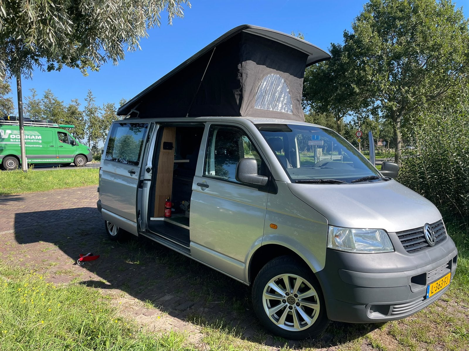 VW Transporter T5 Camper 2006 | Hefdak | APK 2027, Buscamper of Camperbus, Volkswagen, Fietsendrager, Tot en met 3