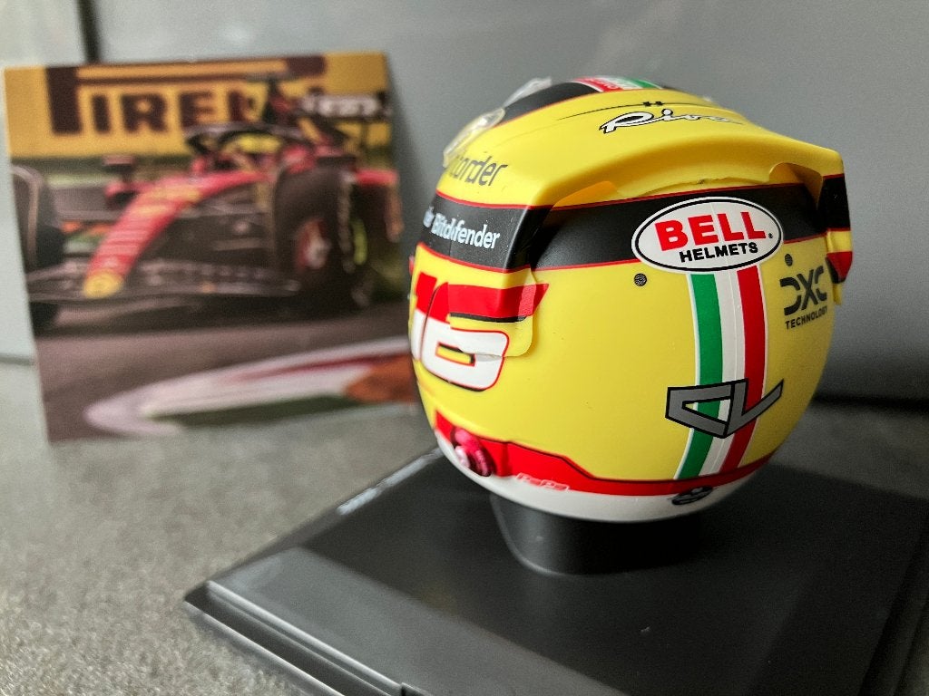 ✅ Charles Leclerc 1:5 helm 2023 Italië GP Ferrari SF23 F1, Verzamelen, Ophalen of Verzenden, Nieuw, Formule 1