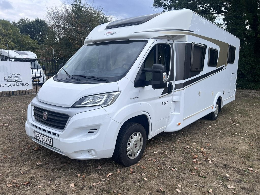 Carado Capron T447 Enkelenbedden en hef-bed, Chemisch toilet, Fiat, Bedrijf, Half-integraal