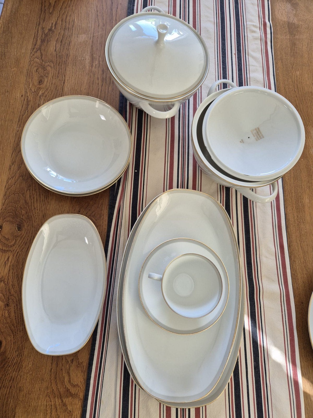 Arzberg Servies - Wit met Gouden Rand - Vintage, Huis en Inrichting, Ophalen, Gebruikt, Arzberg, Vintage