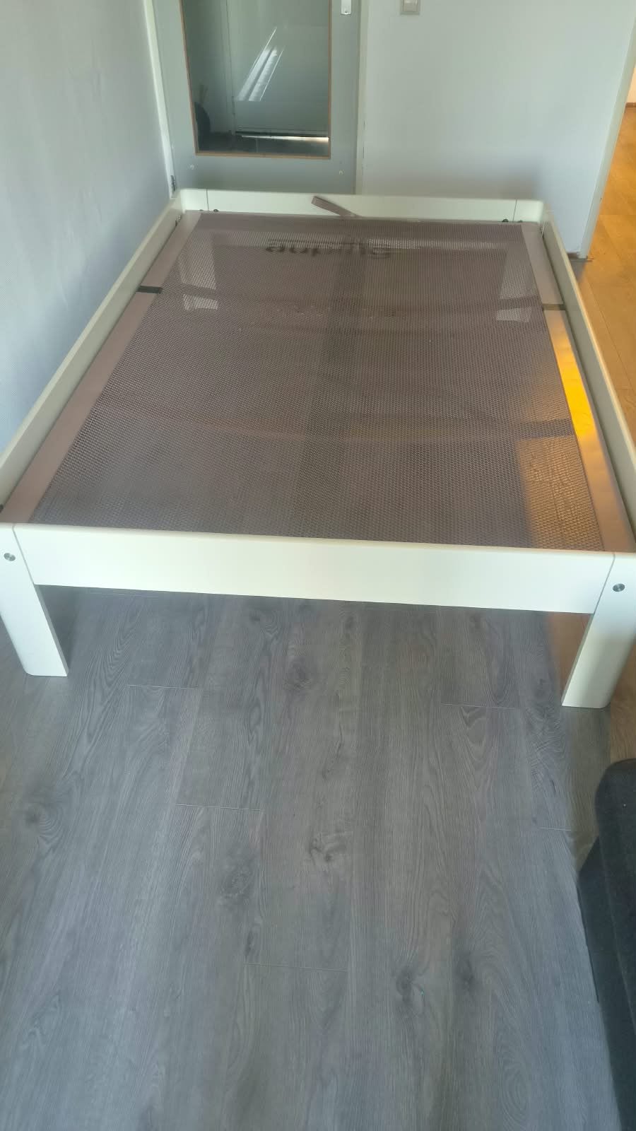 Witte Auping Auronde bed 140x200 cm - 48 cm hoog- bezorging!, Wit, Tweepersoons, 200 cm, Hout