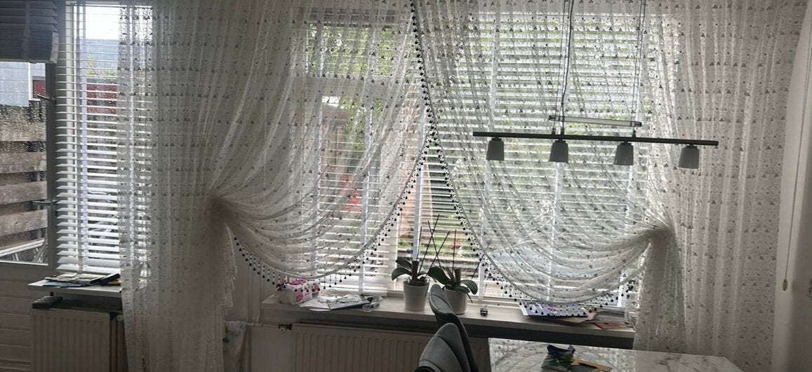 Fitrage gordijnen, Huis en Inrichting, Ophalen, Overige materialen, Overige merken, Zo goed als nieuw