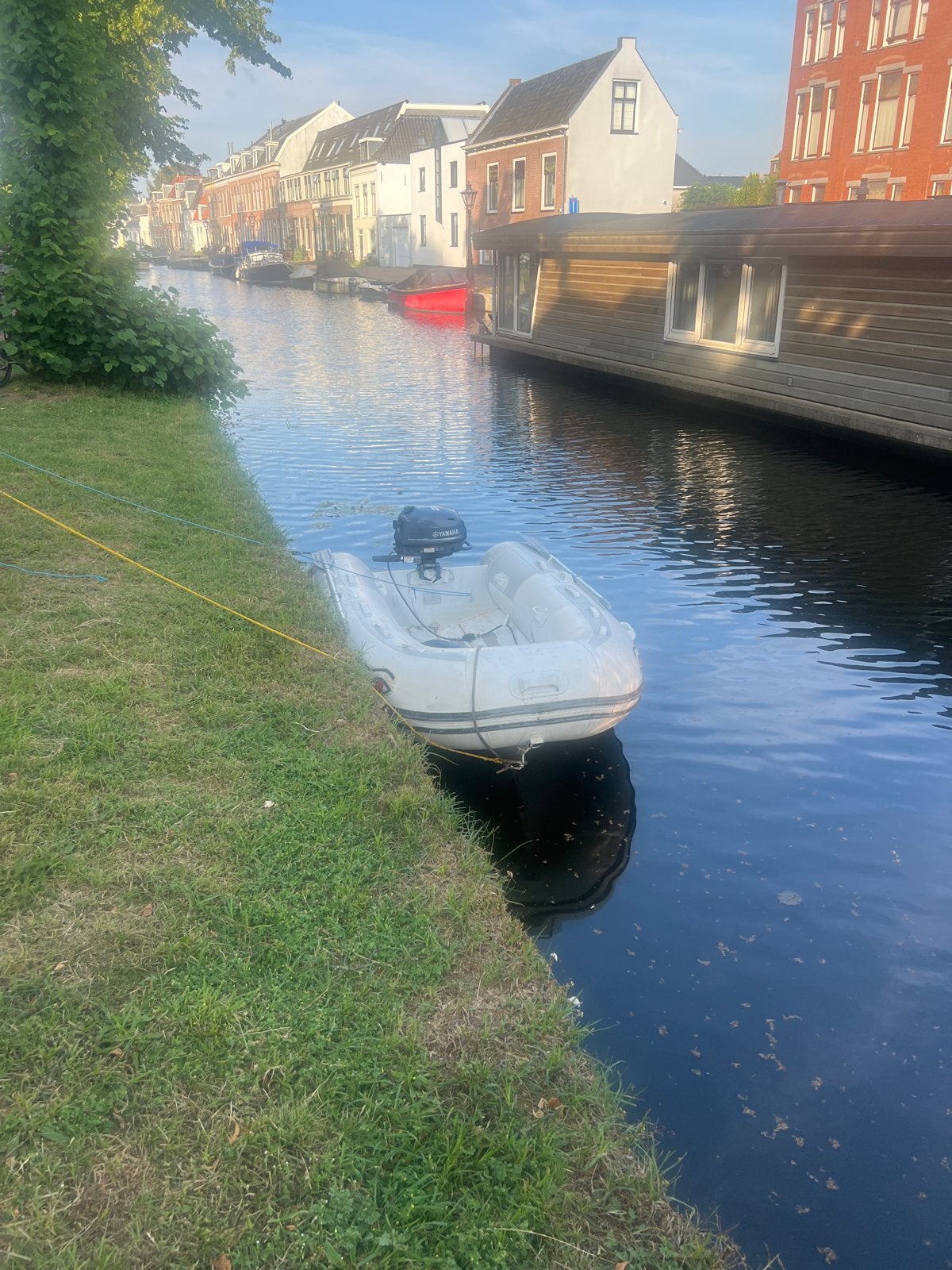 Opblaasboot met Yamaha buitenboordmotor, Overige materialen, Ophalen, Overige merken, Gebruikt