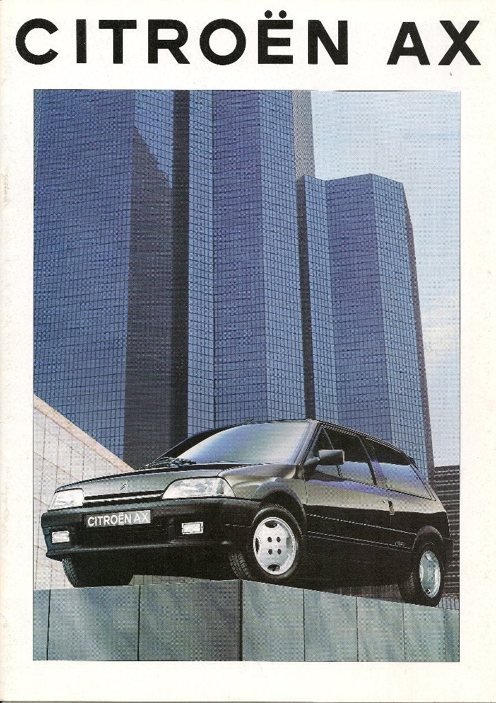 Folder Citroën AX, september 1993, Boeken, Ophalen of Verzenden, Nieuw, Citroën
