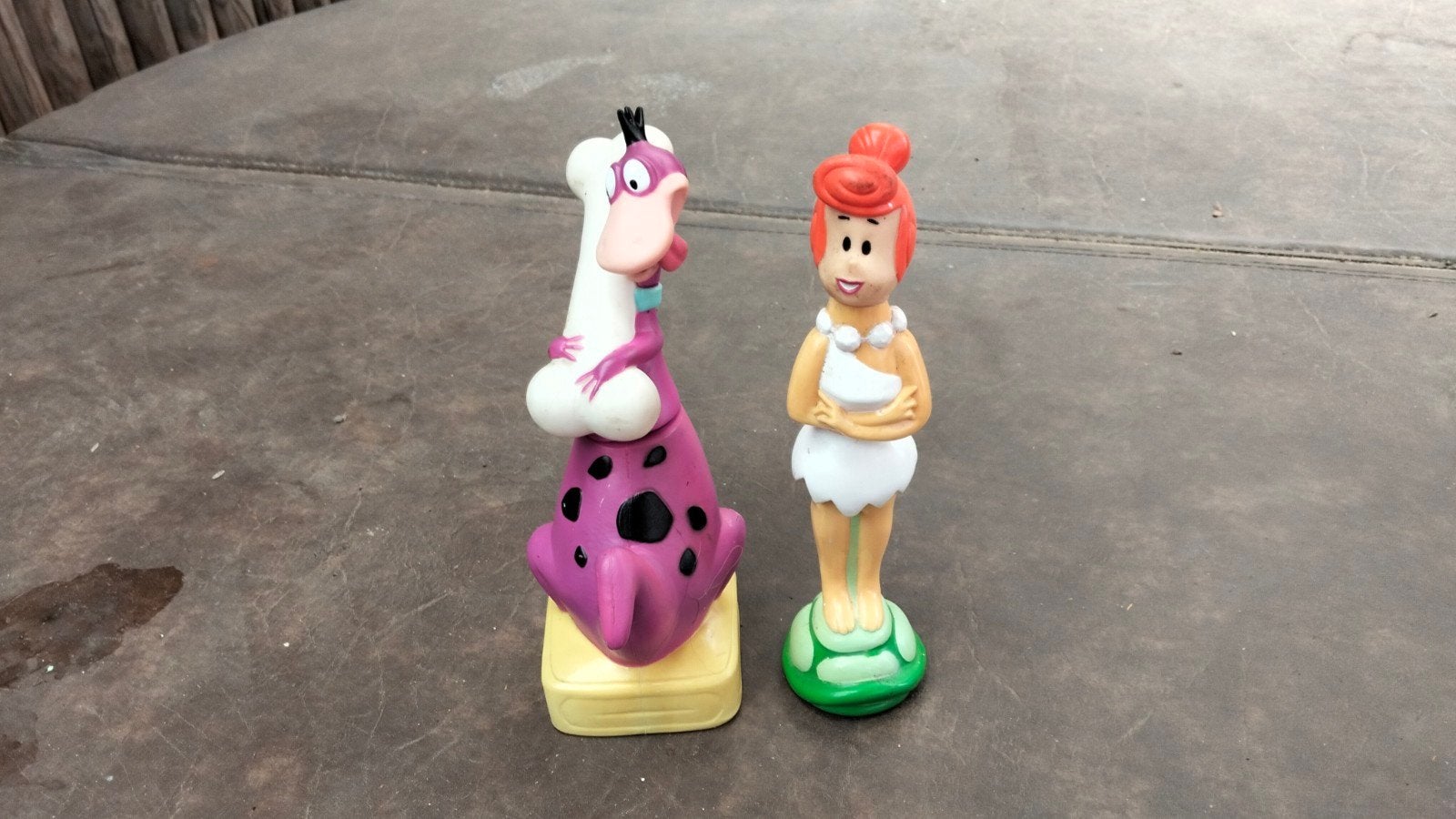 De Flintstones beeldjes: Dino en Wilma, Verzamelen, Ophalen of Verzenden, Gebruikt
