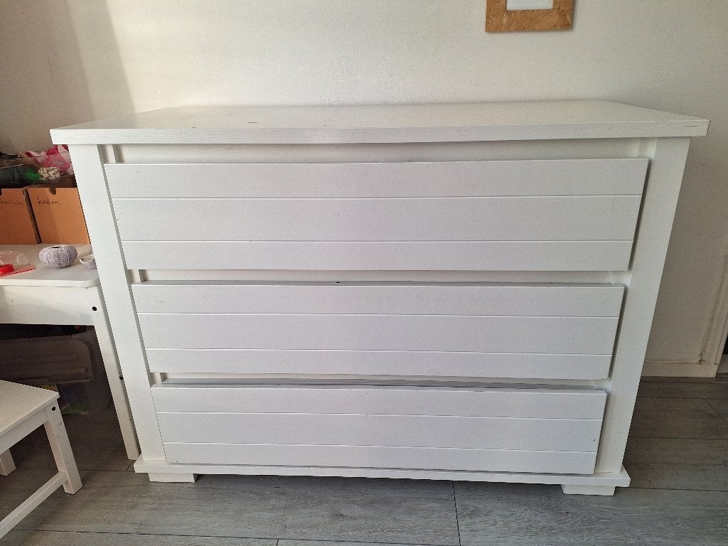 Commode wit 3 lades, Kinderen en Baby's, Kinderkamer | Commodes en Kasten, Ophalen, Gebruikt, 50 tot 70 cm, 100 cm of meer