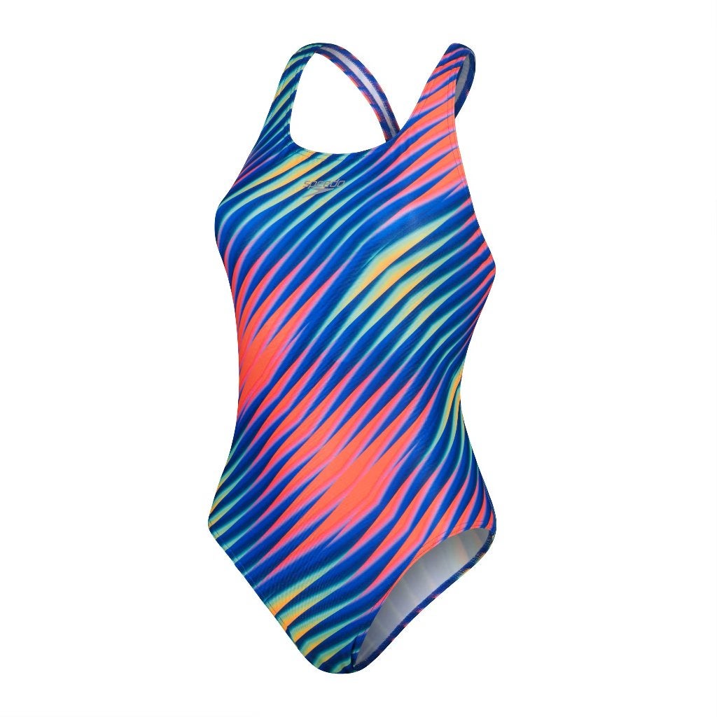 Nieuw Speedo W Allover Digital Powerback Badpak Multi Color, All Sport NV, Blauw, Info@allsport-group.com, Nieuw