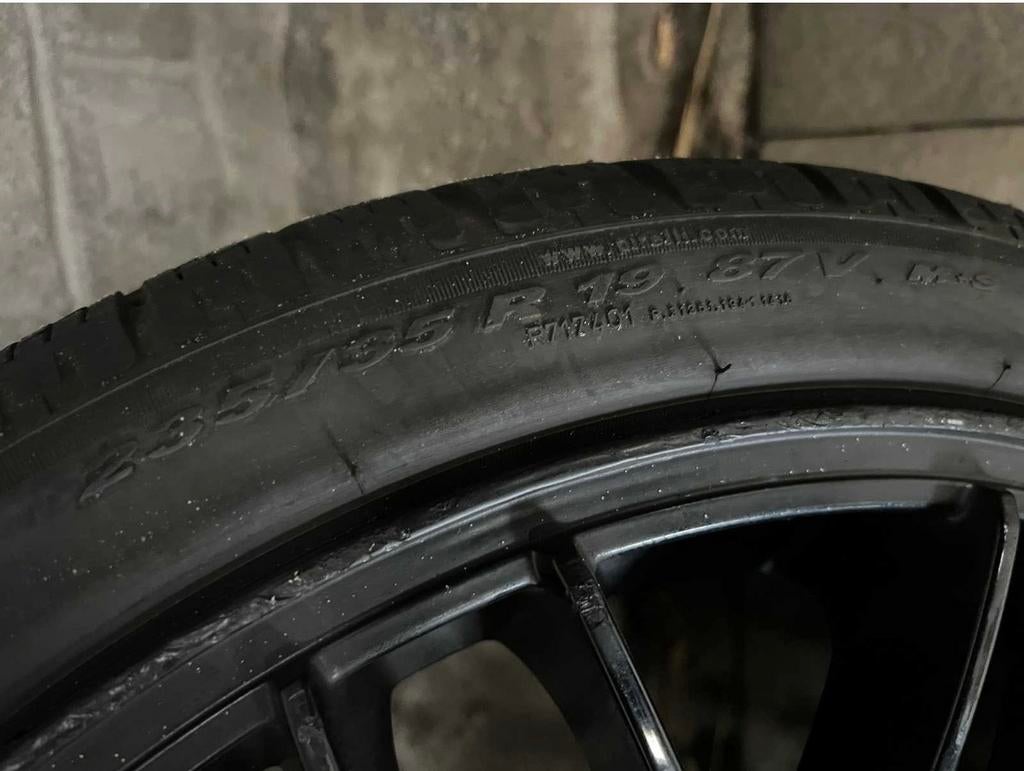 Porsche 911-997 Velgen set met gebruikte banden, 19 inch, Gebruikt, Banden en Velgen, Ophalen of Verzenden