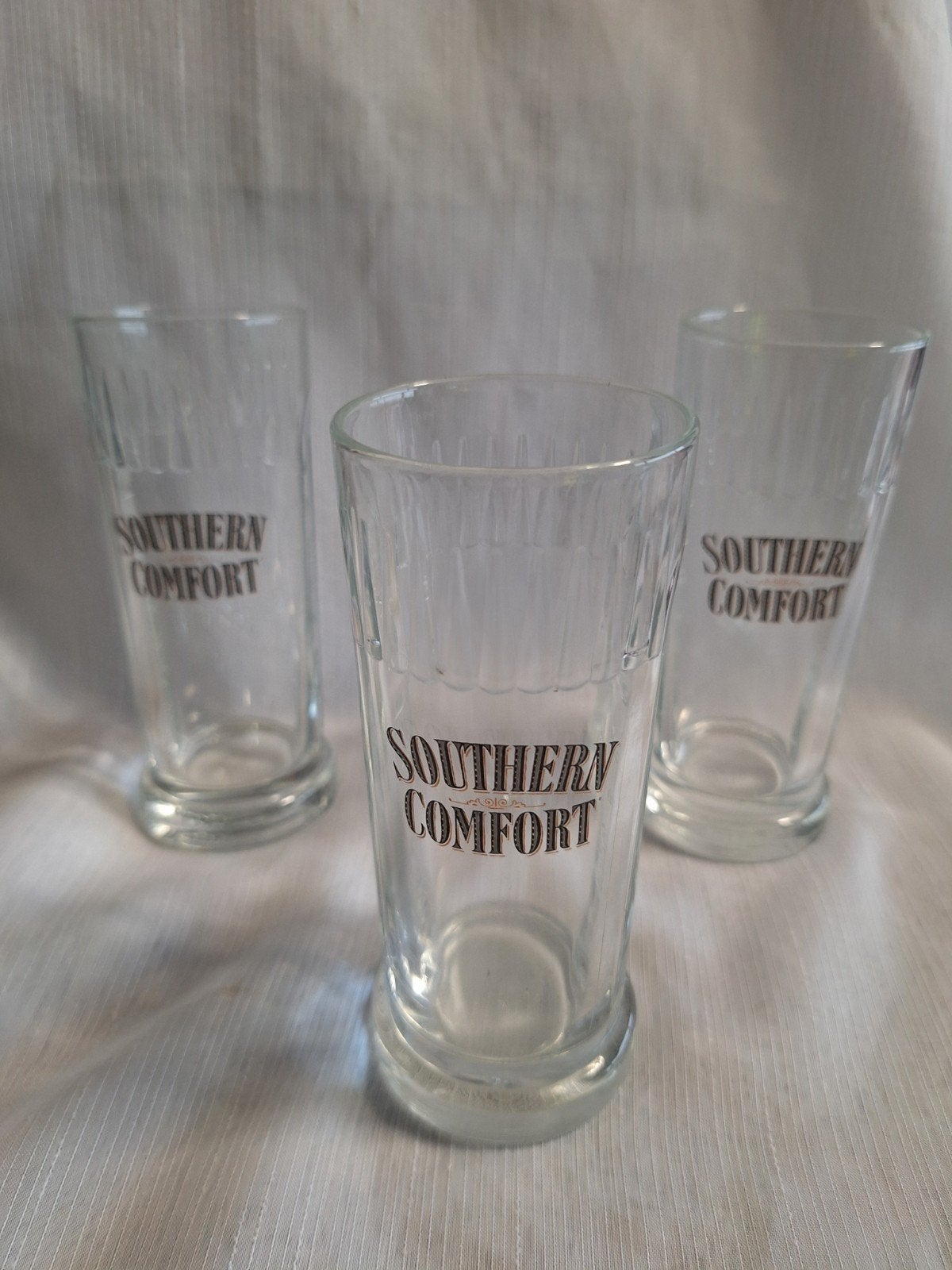 SOUTHERN COMFORT long drink glazen 3 stuks, Ophalen of Verzenden, Zo goed als nieuw, Borrel- of Shotglas
