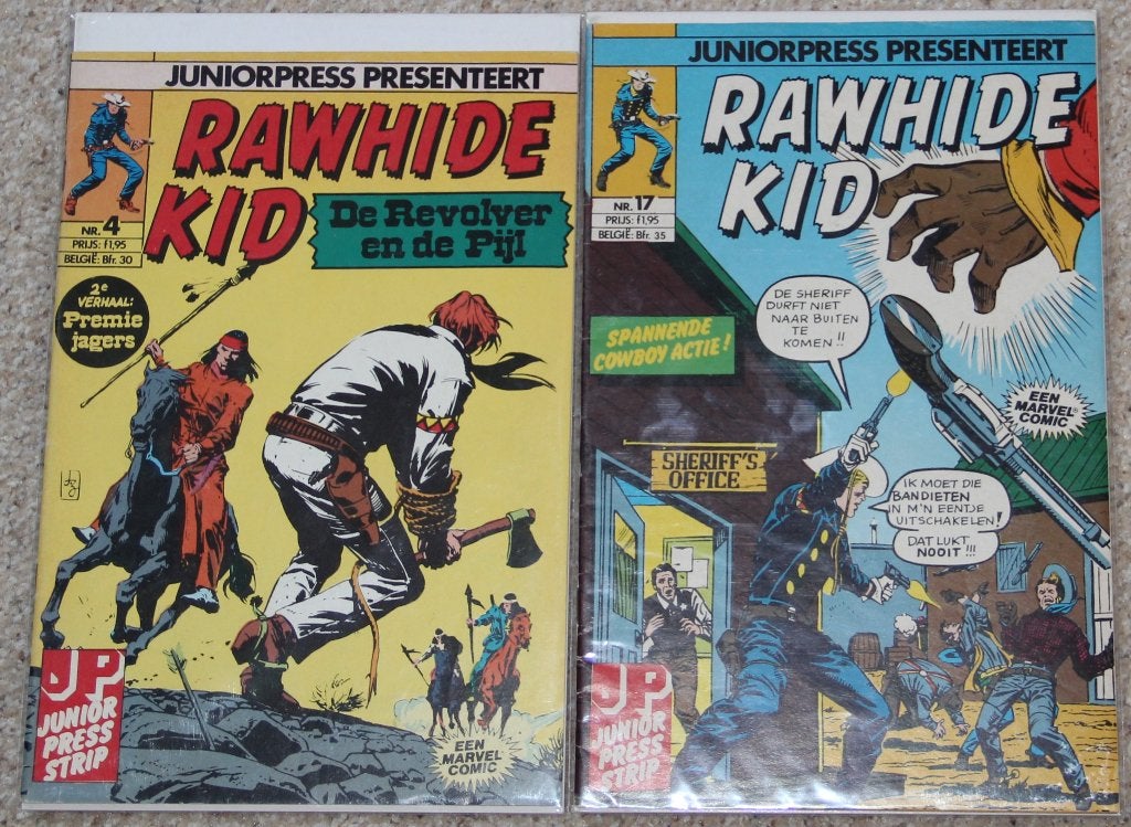 RAWHIDE KID | JuniorPress | nr. 4 en 17 (1980/82), Boeken, Gelezen, Europa, Ophalen of Verzenden, Meerdere comics