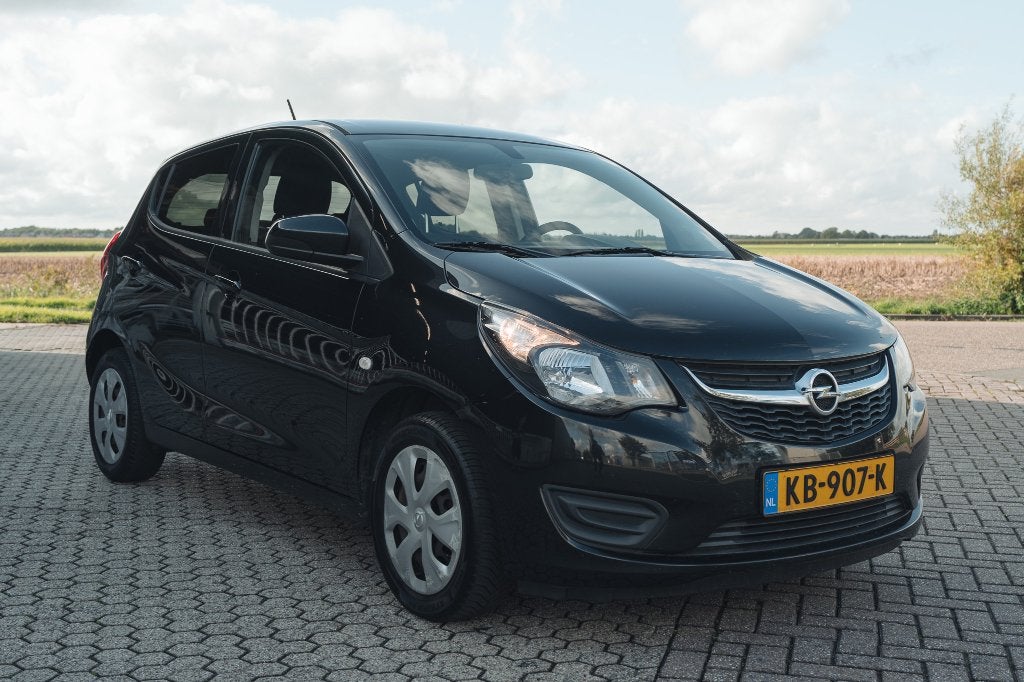 Opel Karl 1.0 Ecoflex 55KW 2016 Zwart, Auto's, Voorwielaandrijving, 839 kg, 74 pk, Zwart