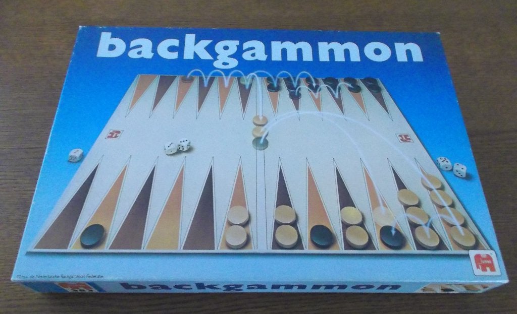 Backgammon van Jumbo 1981, vintage bordspel, Een of twee spelers, Ophalen of Verzenden, Zo goed als nieuw, Jumbo