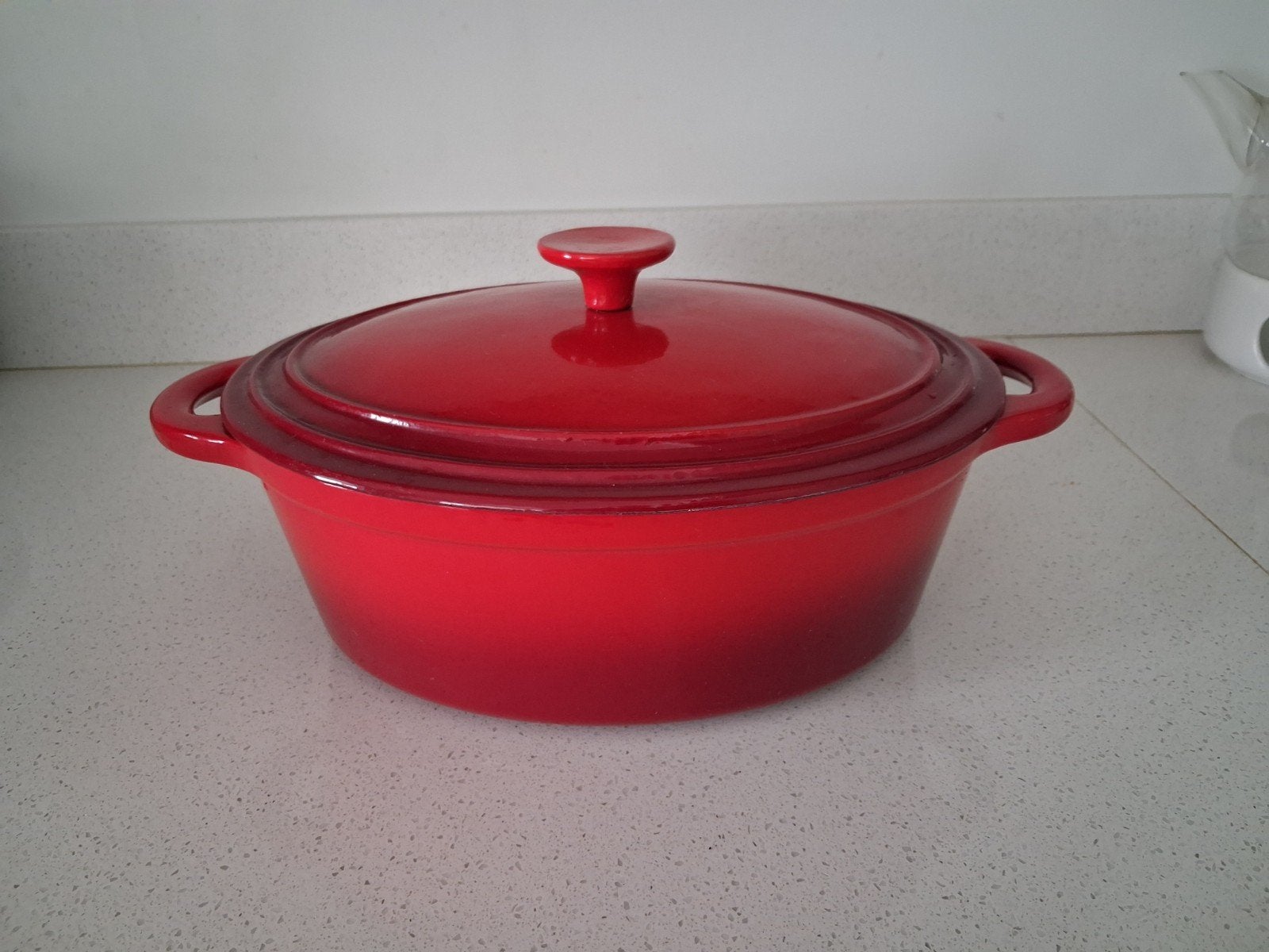 Nameja rode gietijzeren braadpan met deksel, Ophalen, Gebruikt, Met deksel, Overige merken