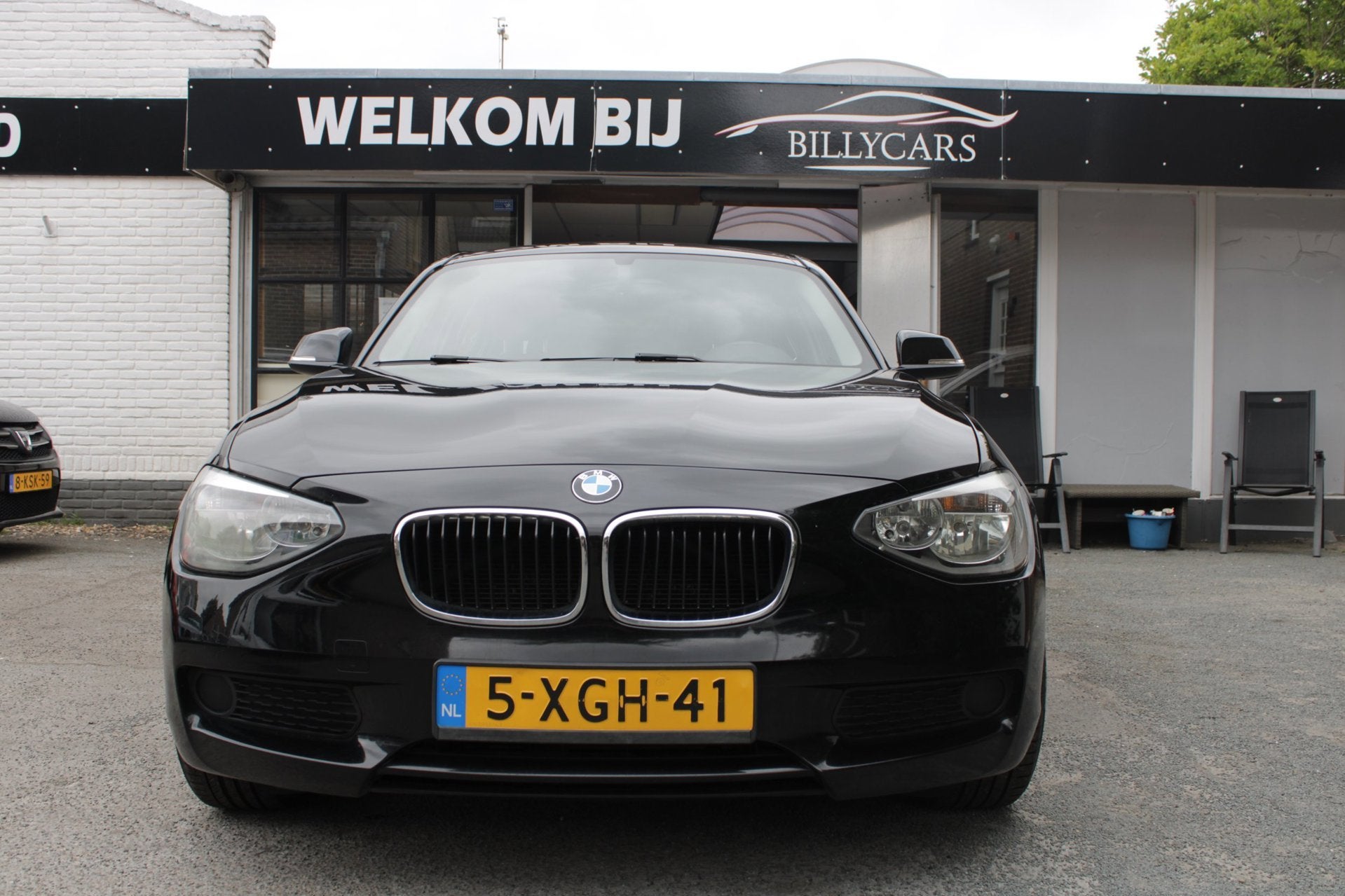 BMW 1-serie 114i EDE Business / Airco / Stoelverwarming / AP, Auto's, 1-Serie, Gebruikt, 4 cilinders, Zwart