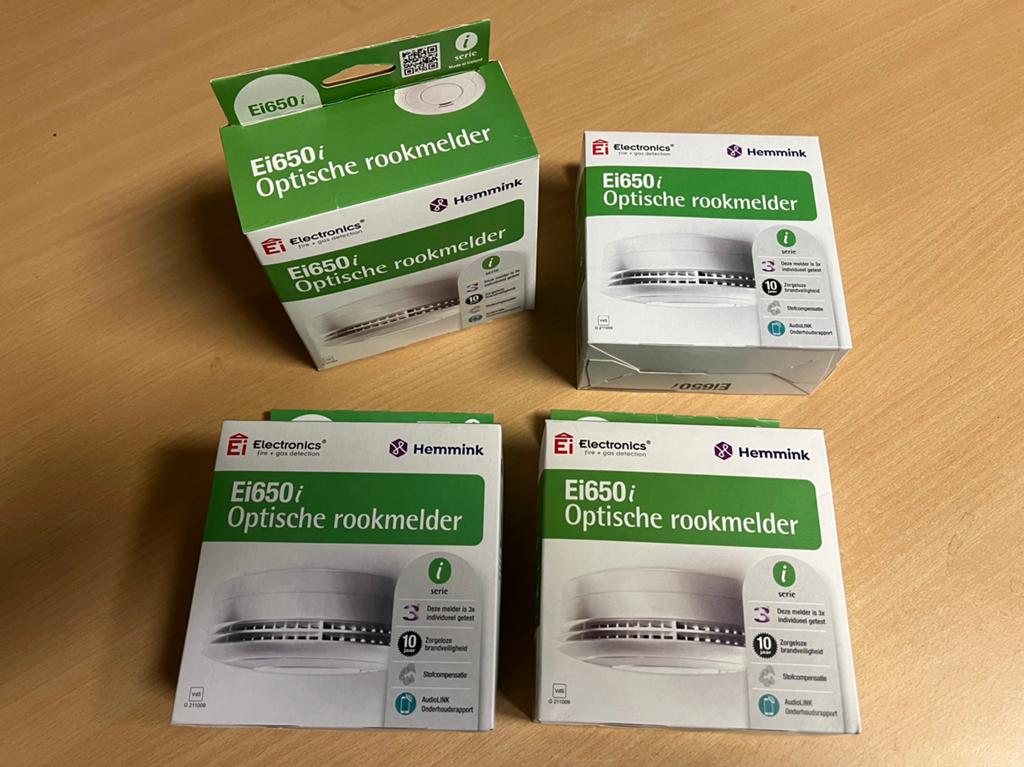 Ei Ei650i Lithium Optische rookmelder met Audiolink AXA, Sirene, Nieuw, Ophalen of Verzenden, Rook