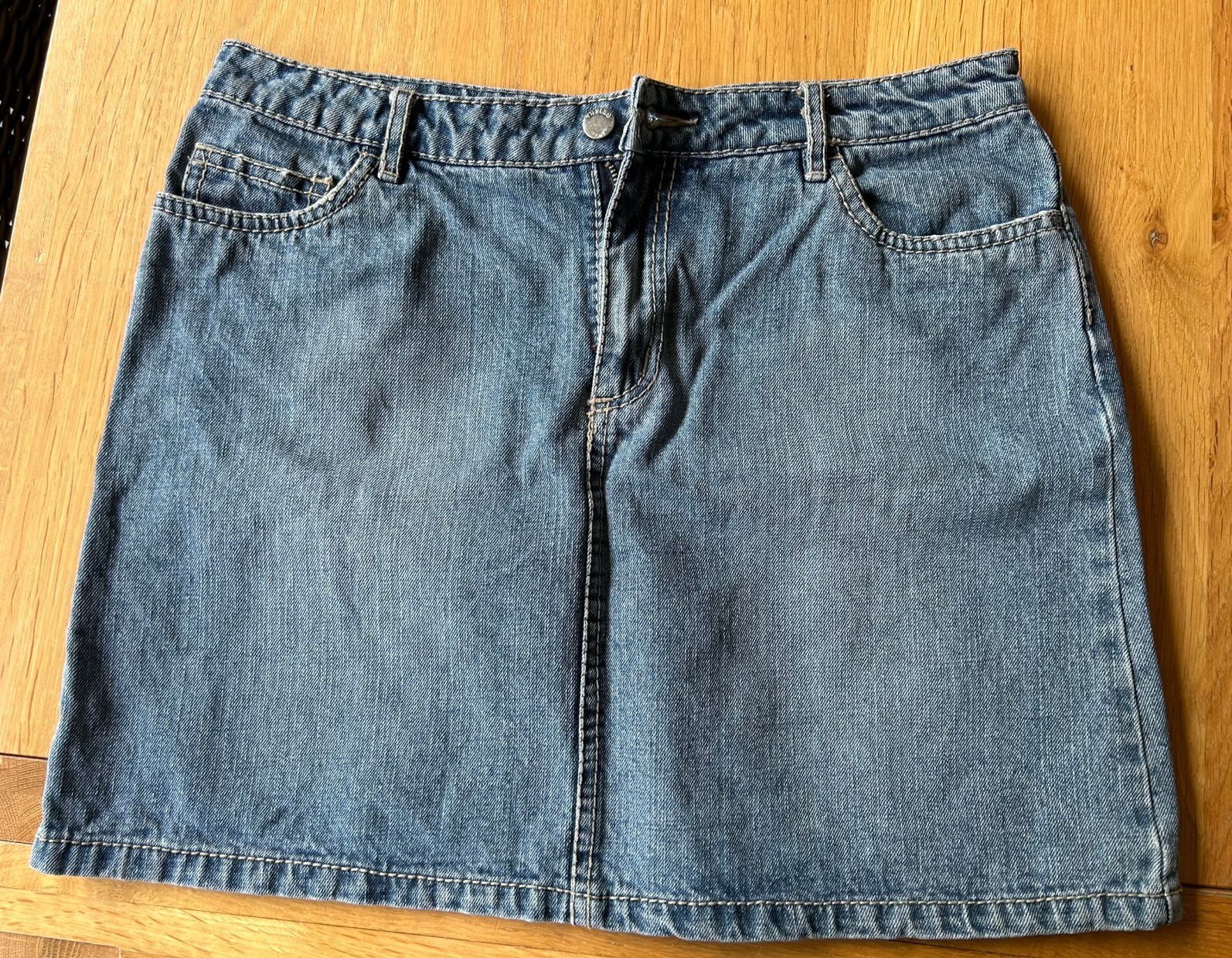 Spijkerrok Geisha maat L, Kleding | Dames, Ophalen of Verzenden, Zo goed als nieuw, Blauw, Boven de knie