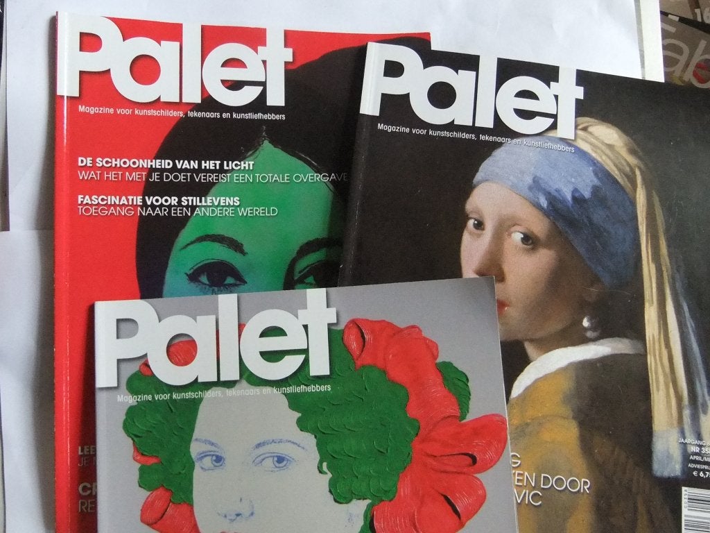 3 Palet Magazines - Kunsttijdschrift voor kunstliefhebbers, Verzenden, Zo goed als nieuw, Boek of Gids