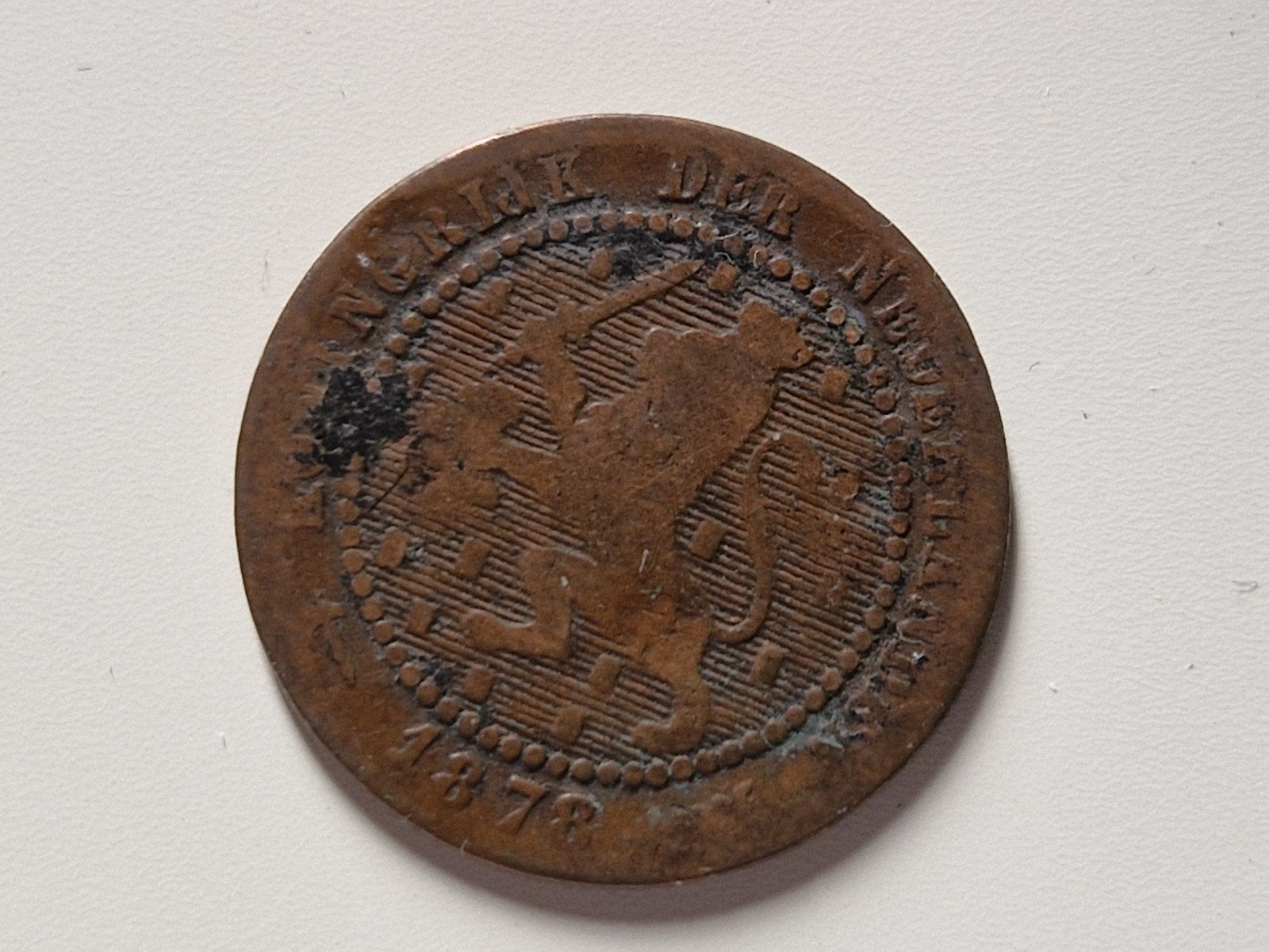1 cent 1878, Postzegels en Munten, Verzenden, Koning Willem III, 1 cent, Losse munt