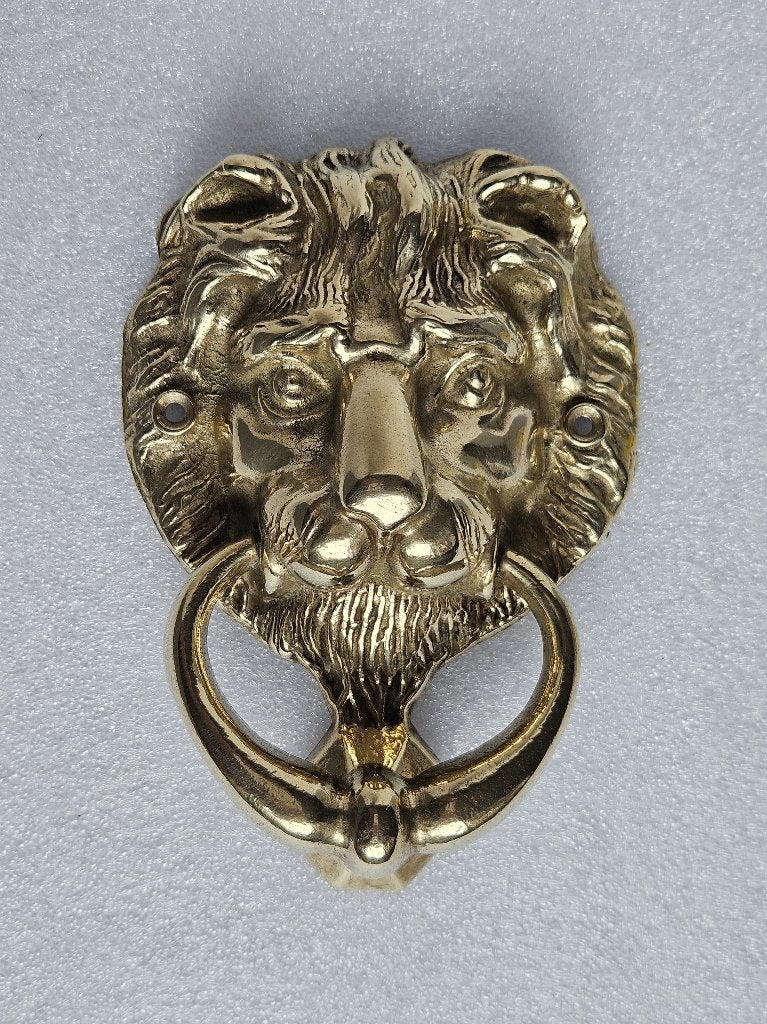 Deurklopper in vorm van Leeuwenkop, Ophalen of Verzenden, Koper