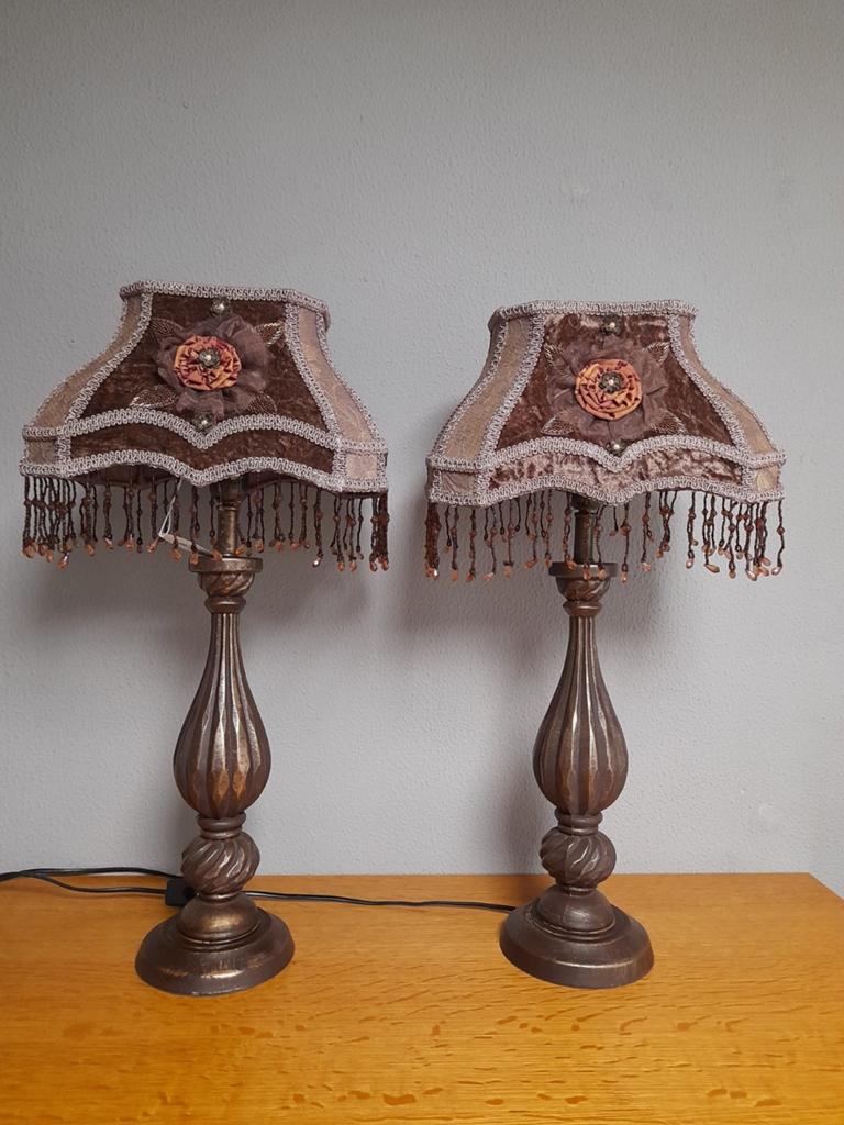Baroque lampen kappen compleet of los te koop, Ophalen of Verzenden, Zo goed als nieuw, Rechthoekig