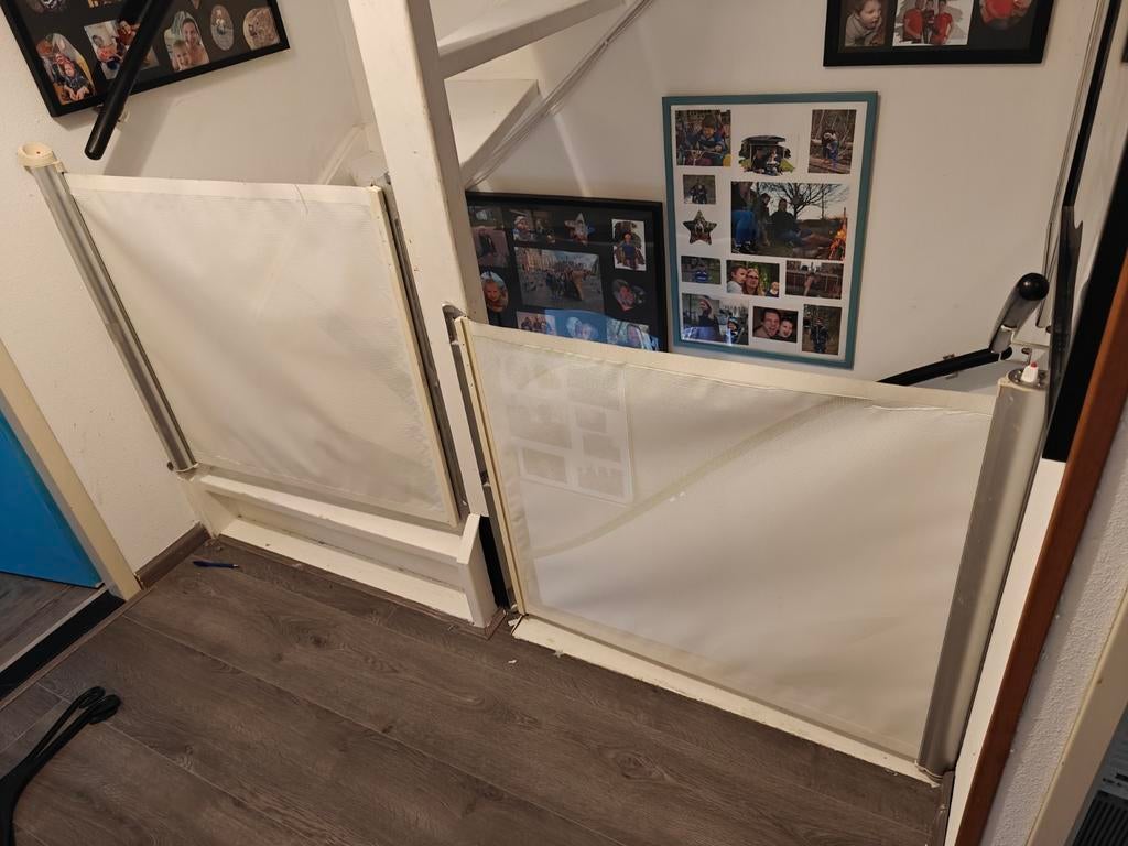 3x KiddyGuard Accent uitschuifbare traphekjes, Ophalen, Gebruikt, Metaal of IJzer, 100 tot 115 cm