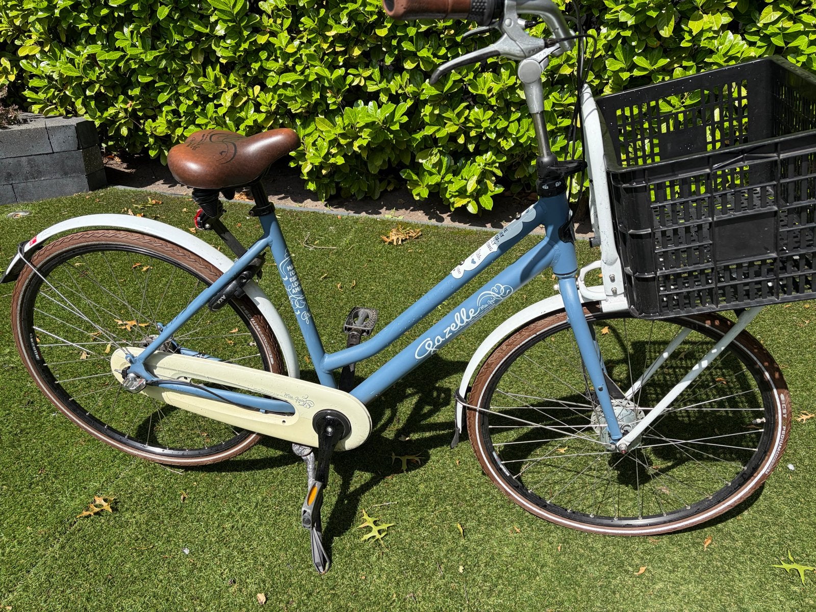 Gazelle Miss Grace Damesfiets - Volwassen Maat - Blauw, Ophalen, Versnellingen, Gazelle, 53 tot 56 cm