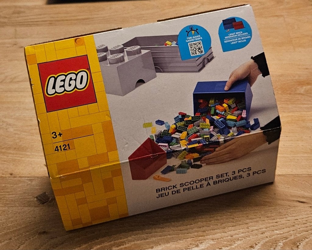 Lego 4121 Brick Scooper Set - Red/Blue, Lego opruimen, nieuw, Overige thema's, Lego, Accessoire, Nieuw