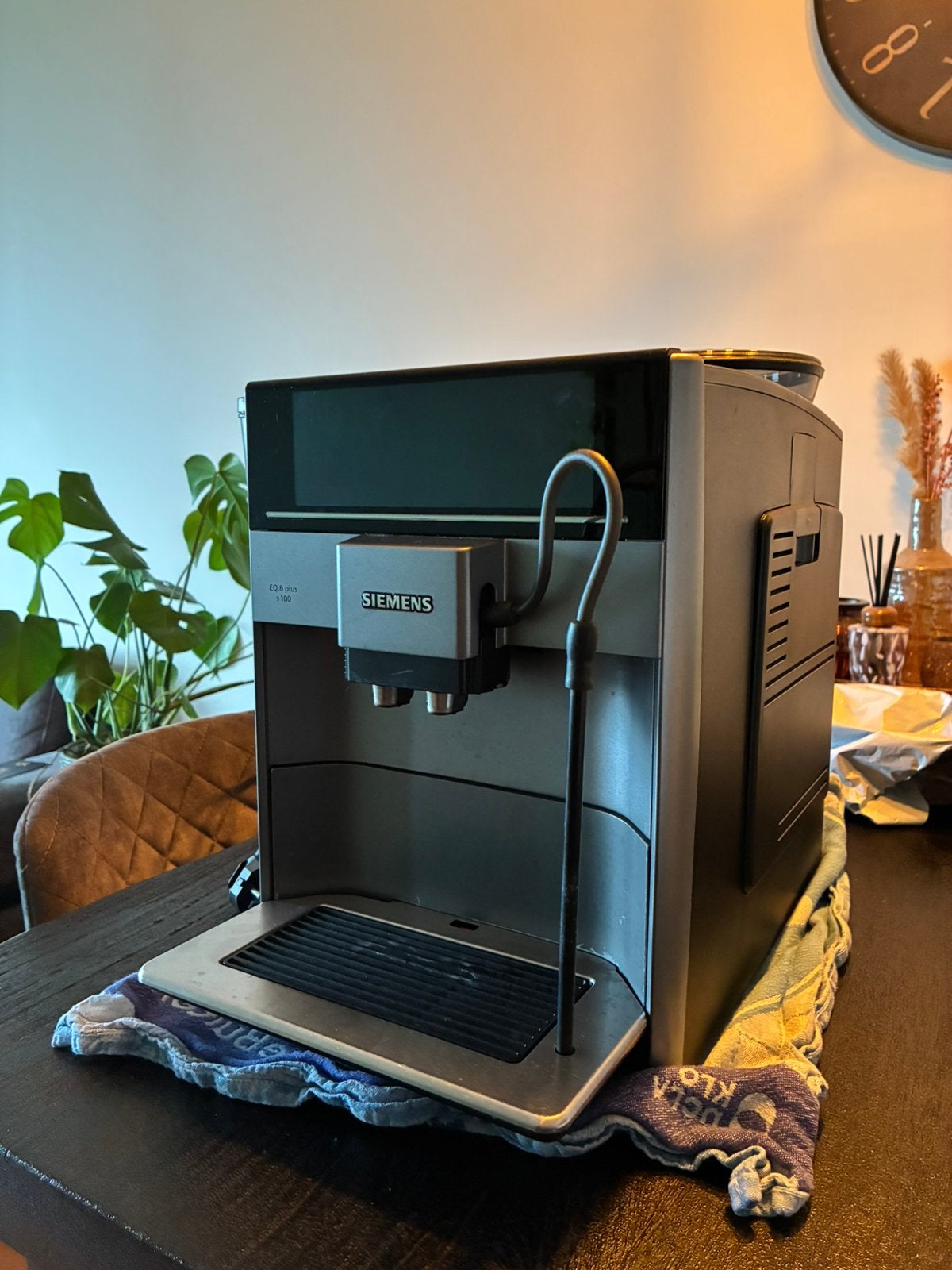Siemens bonen koffiemachine., Ophalen of Verzenden, Zo goed als nieuw, Koffiemachine