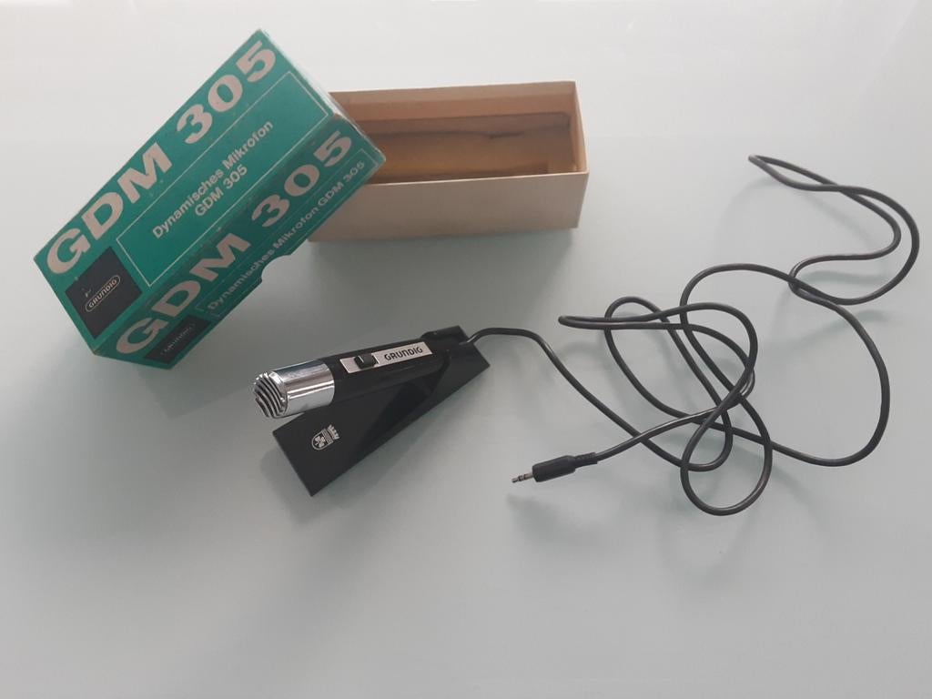 Grundig vintage GDM 305 microfoon., Ophalen of Verzenden, Gebruikt