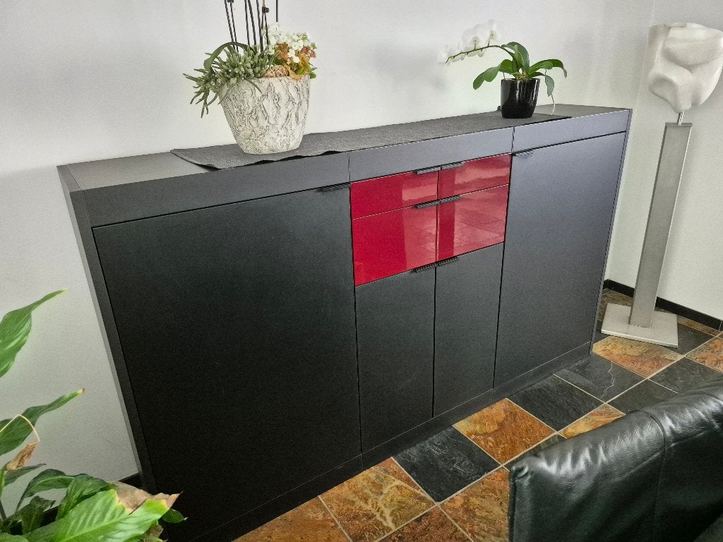 Moderne zwarte design Pastoe kast, Ophalen, Modern design, Gebruikt, Met deur(en)