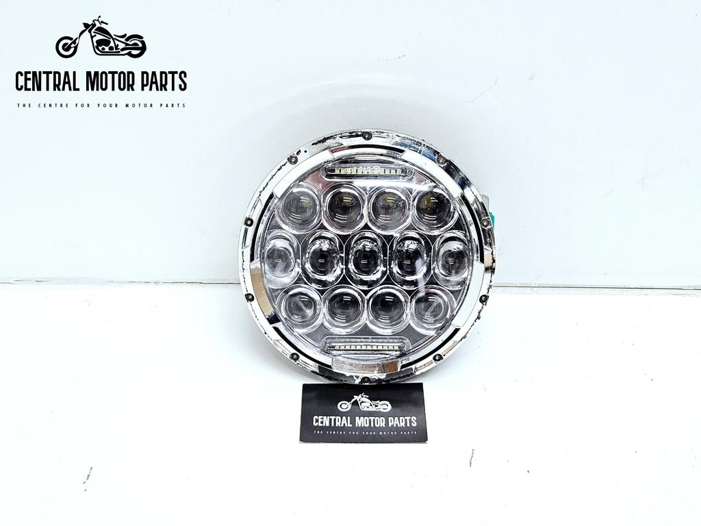 Chromen 7 inch LED Koplamp met E-Keur, Motoren, Niet ingevuld, Gebruikt, Niet ingevuld, Ophalen of Verzenden