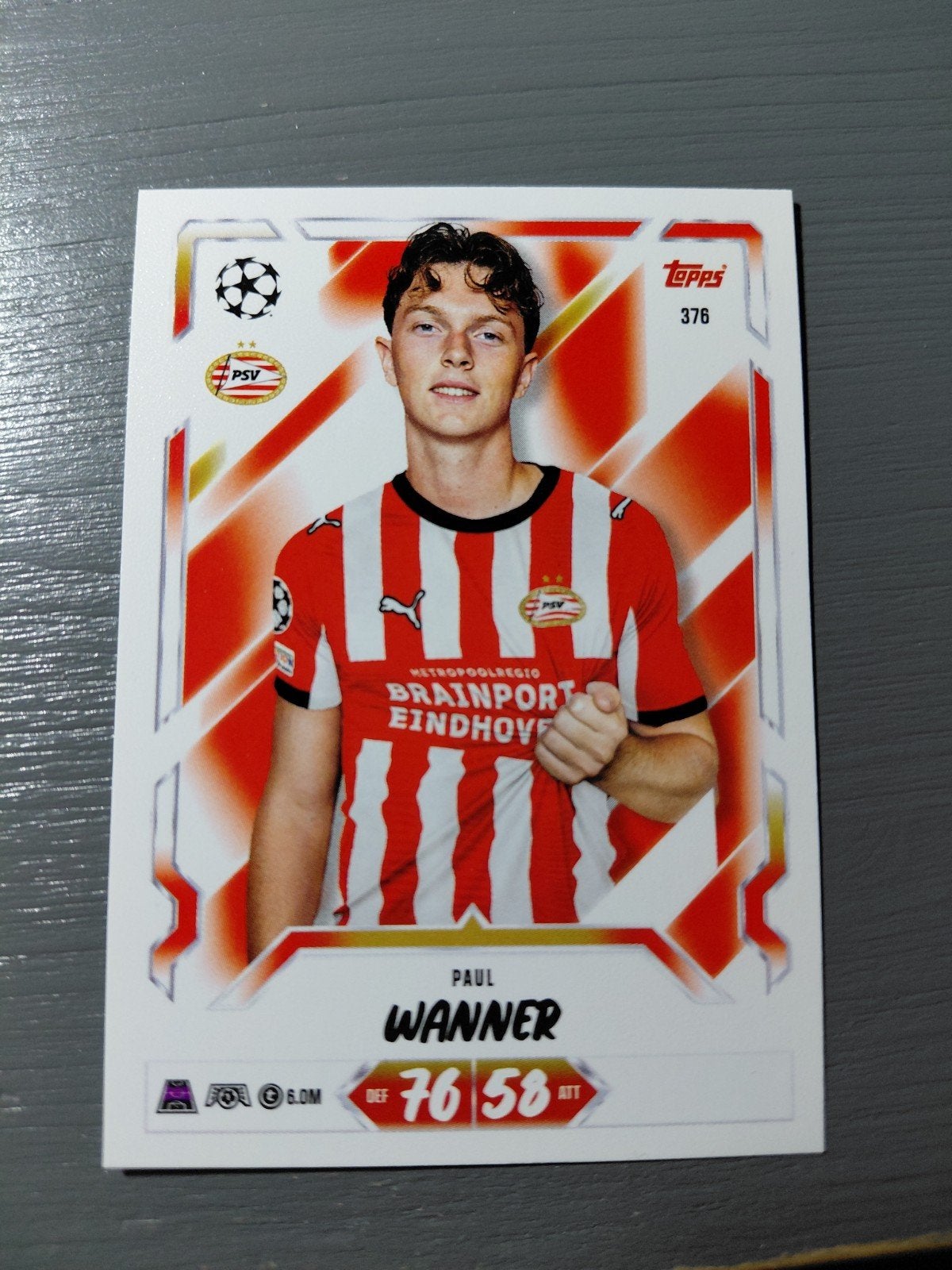 paul wanner (psv) topps match attax 2027, Ophalen of Verzenden, Nieuw, PSV, Spelerskaart
