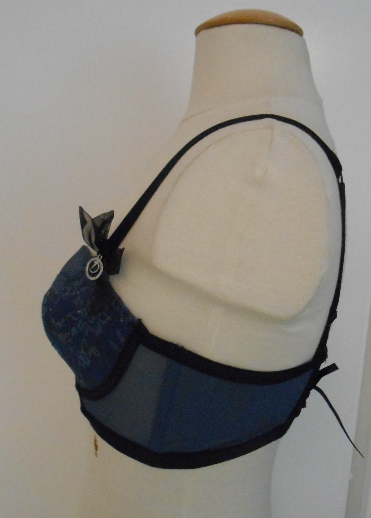 Hunkemöller voorgevormde beugelbh blauw mt 80C, Hunkemöller, Ophalen of Verzenden, Blauw, BH