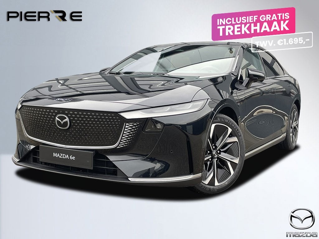 Mazda 6e Takumi Business Edition 68.8 kWh | ZWART LEDER | NA, Automaat, Achterwielaandrijving, Zwart, 1928 kg