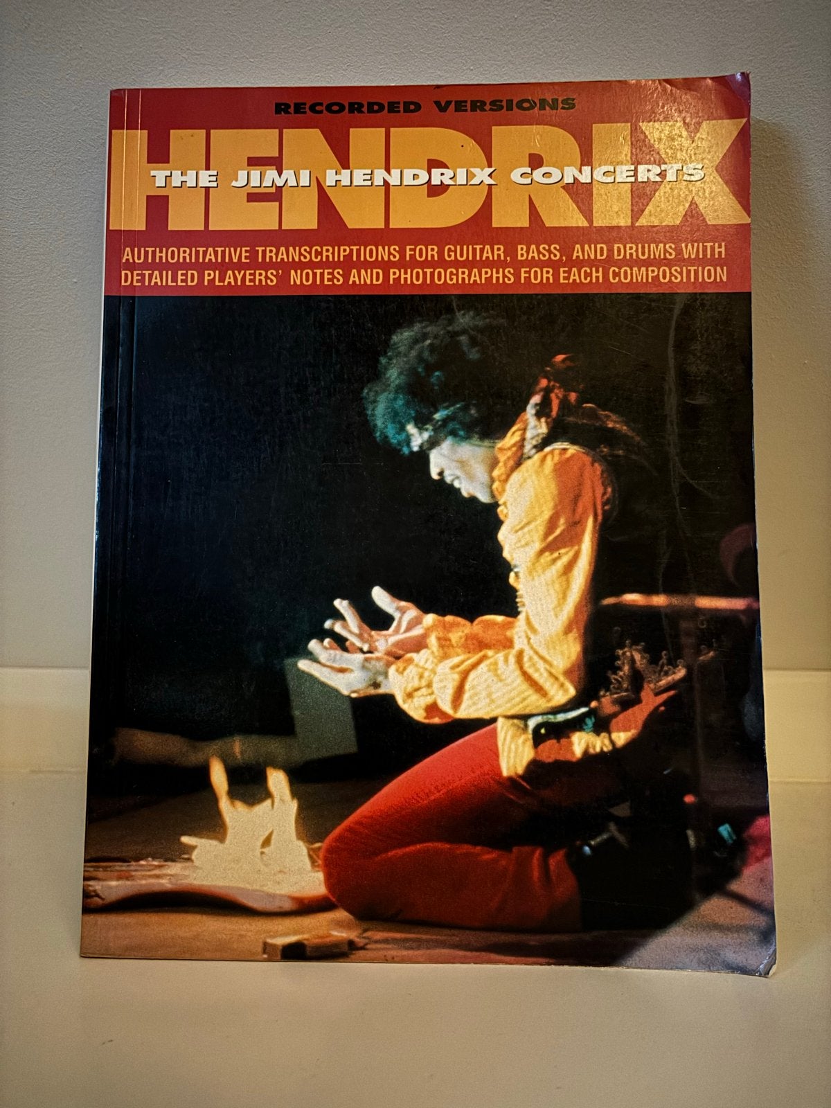 Jimi Hendrix Concerts Gitaar/Bas/Drums Transcipties Boek, Ophalen of Verzenden, Zo goed als nieuw, Artiest