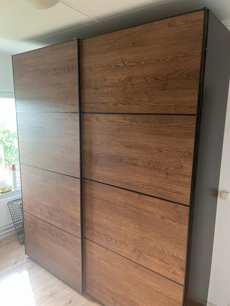Ruime kledingkast met schuifdeuren en lades, Huis en Inrichting, Kasten | Kledingkasten, Ophalen, Gebruikt, 200 cm of meer, 150 tot 200 cm