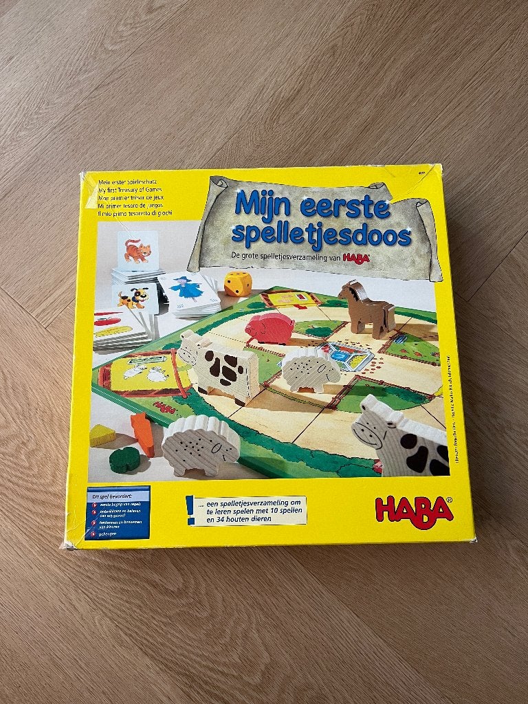 Haba mijn eerste spelletjesdoos, Hobby en Vrije tijd, Gezelschapsspellen | Bordspellen, Ophalen, Gebruikt, HABA