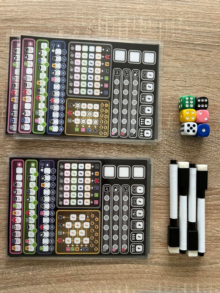 Dobbel zo clever geplastificeerde score kaarten, Ophalen of Verzenden, Nieuw