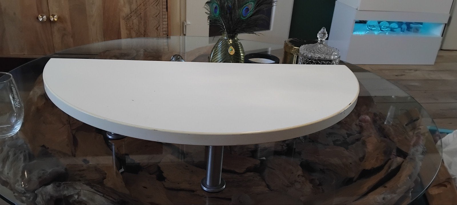 Laptop tafeltje met metalen poten, Ophalen of Verzenden, Gebruikt