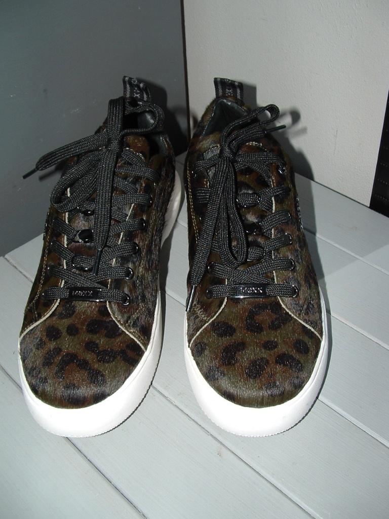 Mexx donkergroen harige sneaker gympen maat 40, 1x gedragen, Mexx, Ophalen of Verzenden, Groen, Sneakers of Gympen