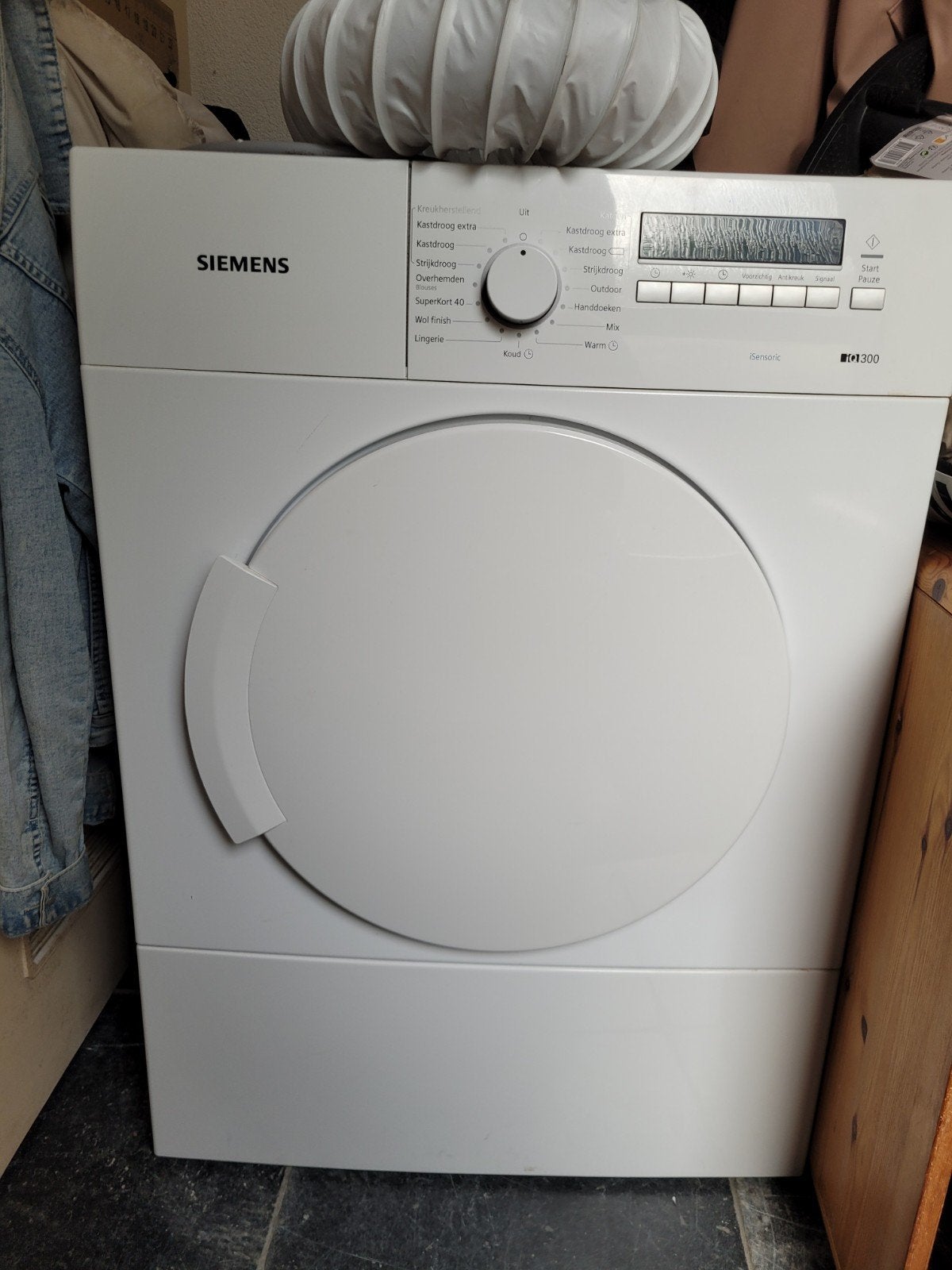 Siemens iQ300 droger - gebruikt, Ophalen, 6 tot 8 kg, Gebruikt, Luchtafvoer