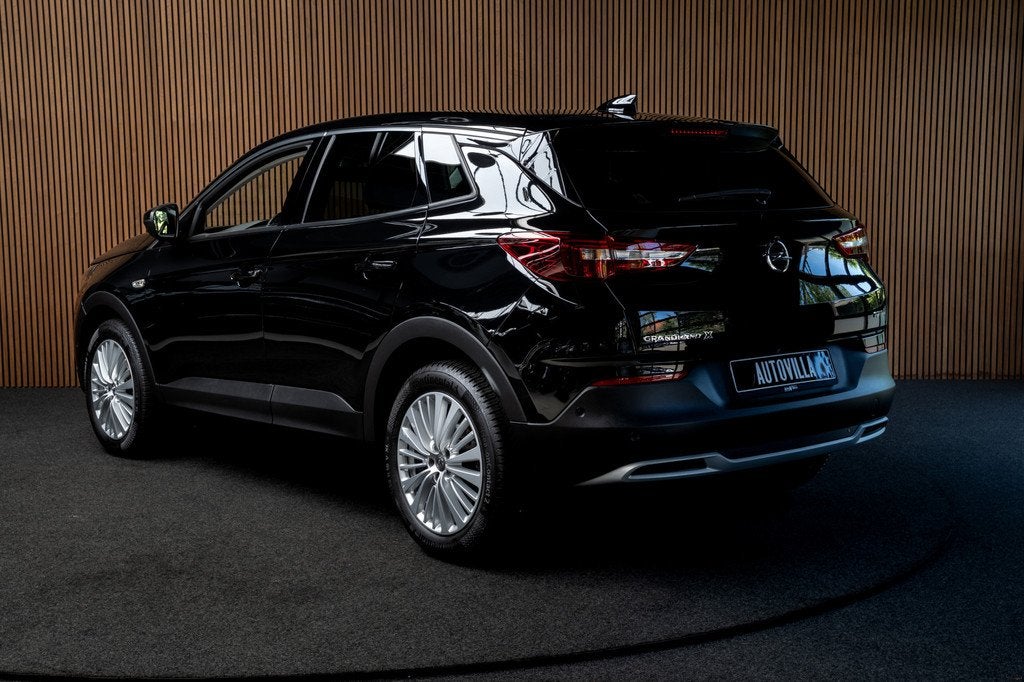 Opel Grandland X 1.2 Turbo Aut. Leer Navi Camera PDC Climate, Bluetooth, Gebruikt, 1199 cc, Leder en Stof