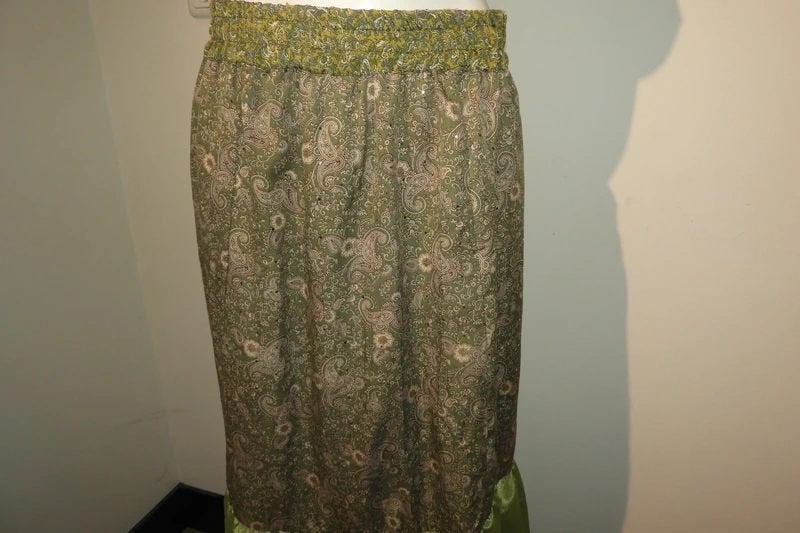 Sissel Edelbo zijde rok prachtige print frisse kleuren S/M, Maat 38/40 (M), Verzenden, Zo goed als nieuw, Sissle Edelbo