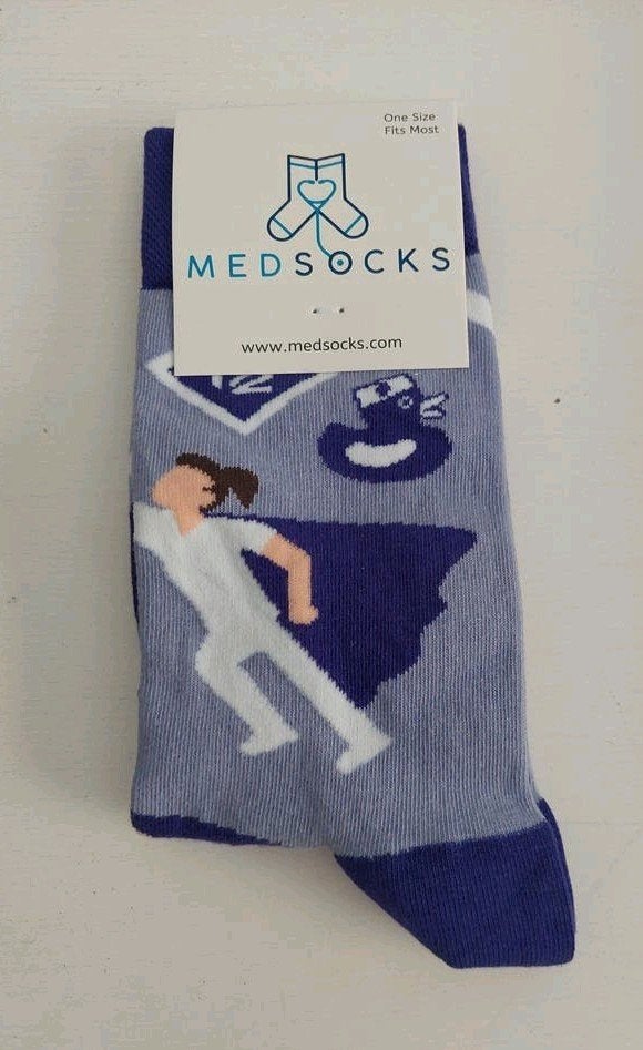 MedSocks sokken met verpleegkundige print, Sokken en Kniesokken, Overige kleuren, Nieuw, Ophalen of Verzenden