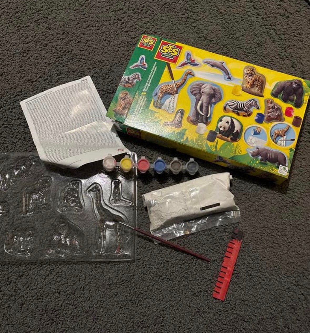 SES Gipsgieten en Schilderen: Dieren Beeldjes DIY Set, Ophalen of Verzenden, Zo goed als nieuw, Overige merken