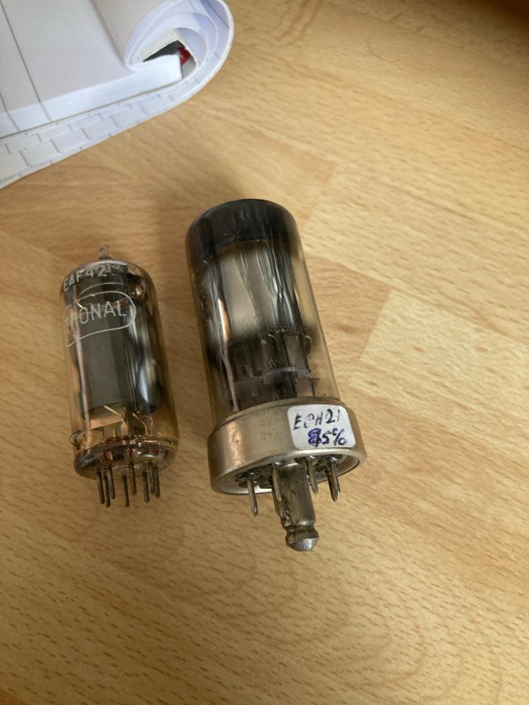 ECH21 en EAF42 Radiobuizen  - Vintage Elektronenbuizen, Ophalen of Verzenden, Gebruikt