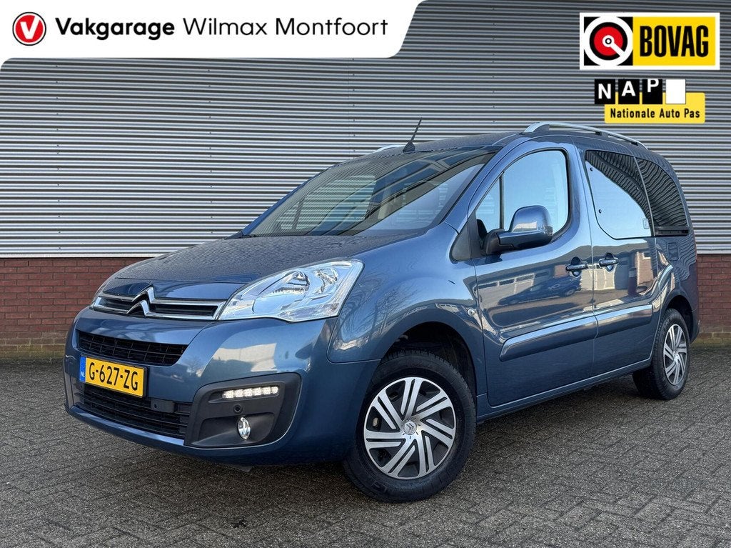 Citroen Berlingo combi E-Feel 23 kWh|Multispace|5 persoons|C, Auto's, Stof, Gebruikt, Blauw, 405 min